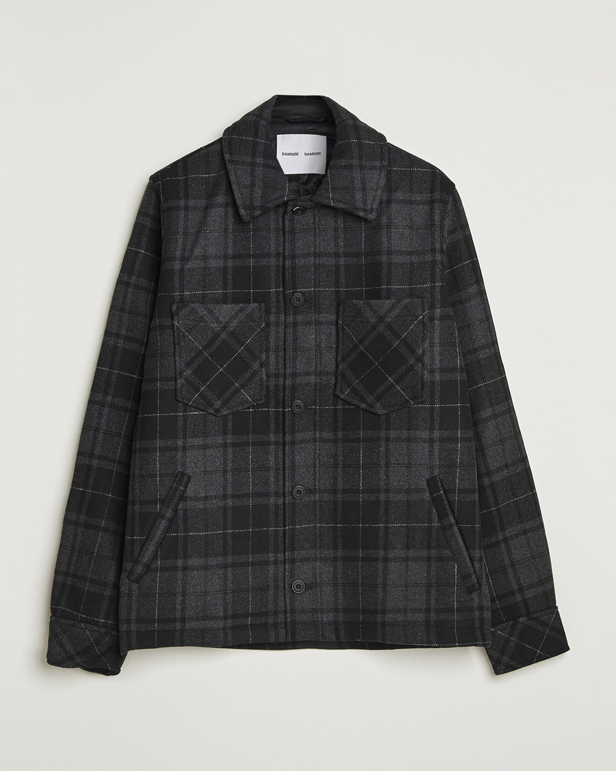 Herren | Jacken | Samsøe Samsøe | Pally Padded Shirt Jacket Black