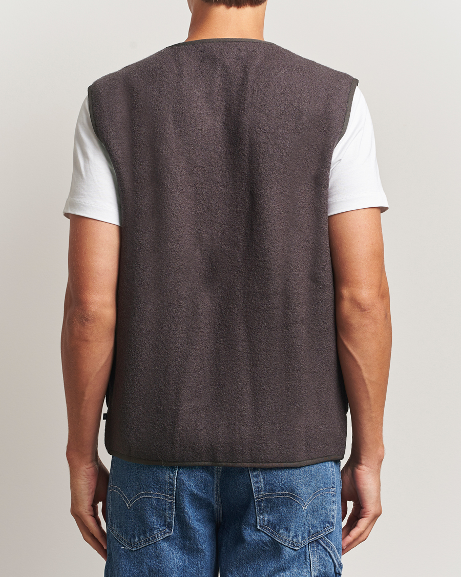 Herren | Westen | Samsøe Samsøe | Hannes Boiled Wool Vest Turkish Coffee
