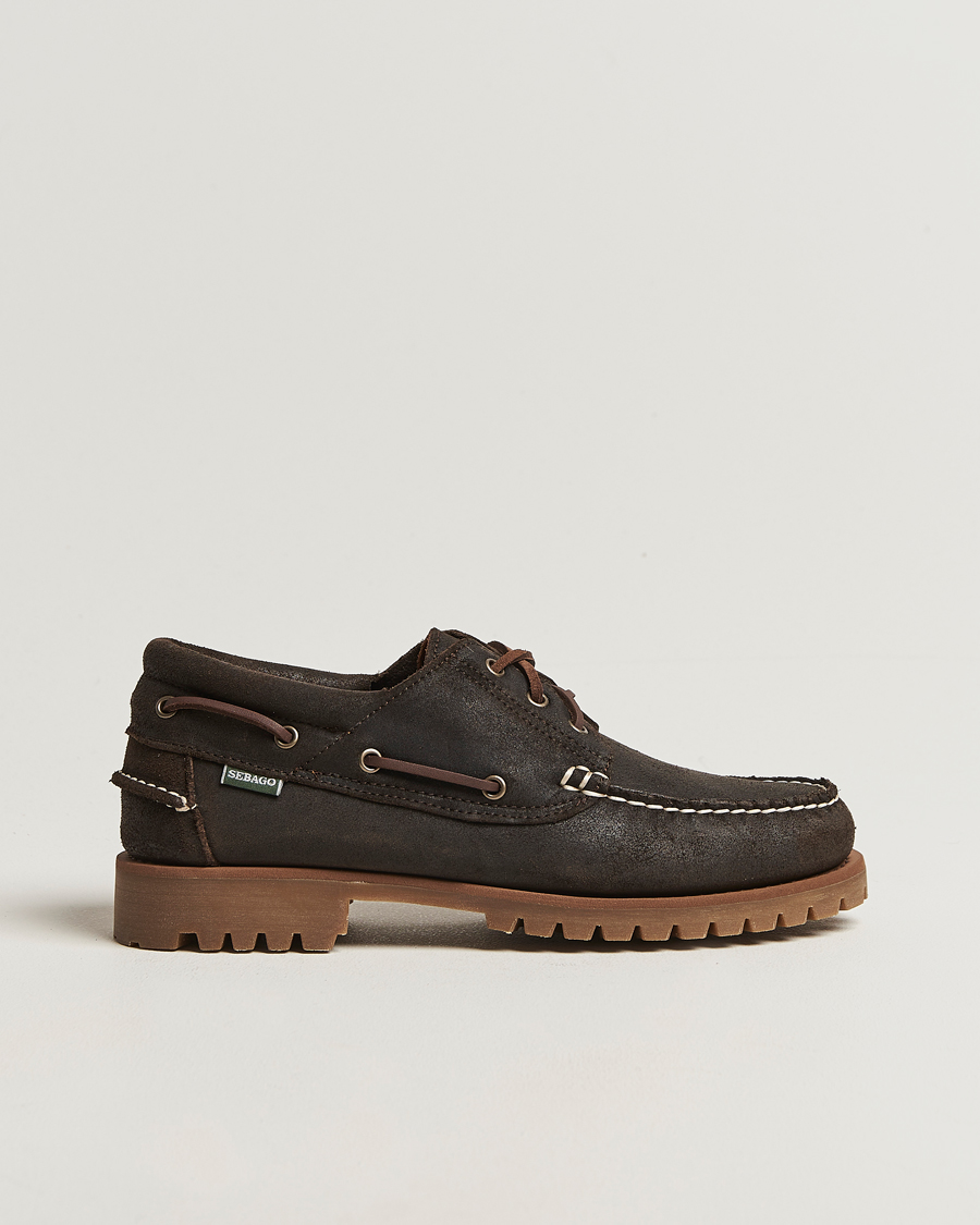 Herren | Loafer | Sebago | Acadia Waxed Suede Loafer Dark Brown