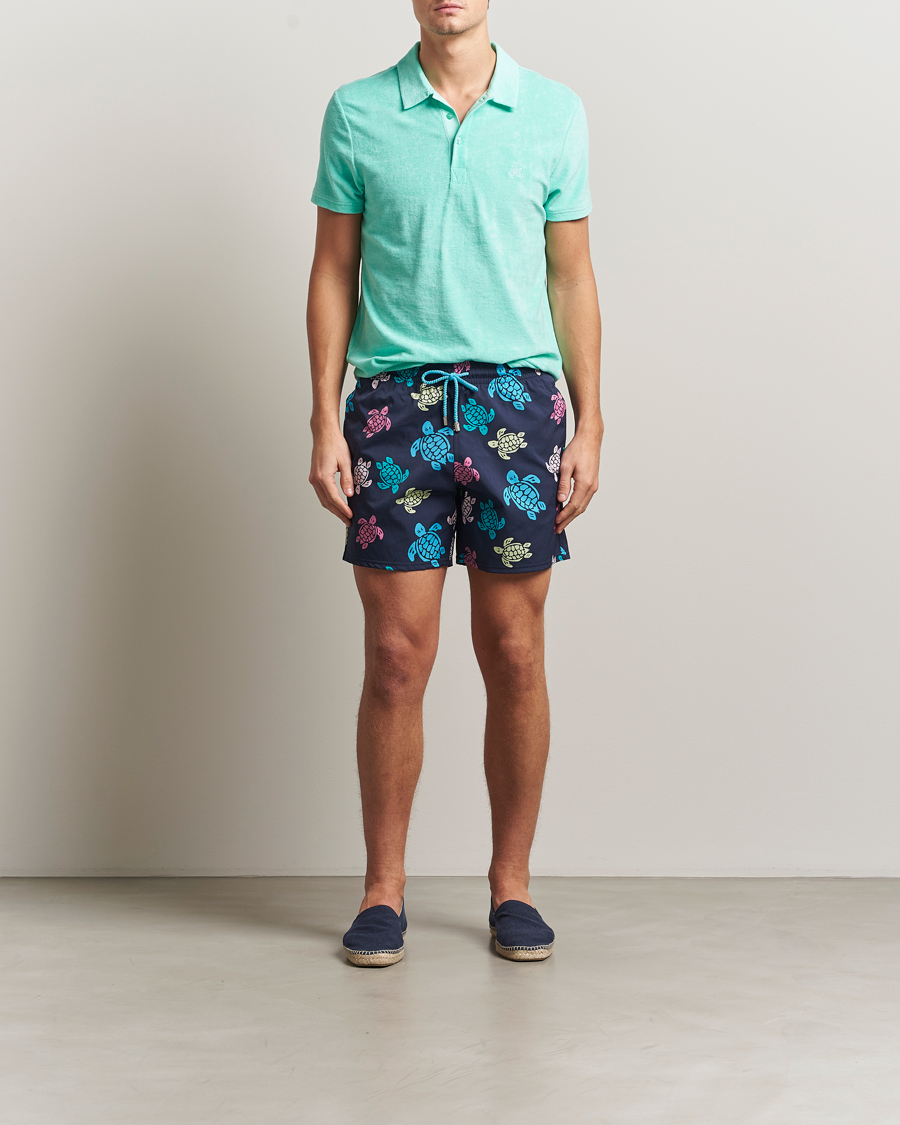 Herren | Badehosen | Vilebrequin | Moorise Swim Shorts Bleu Marine