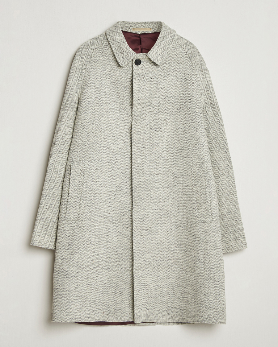 Herren | Jacken | Walker Slater | Watson Harris Tweed Herringbone Coat Light Grey