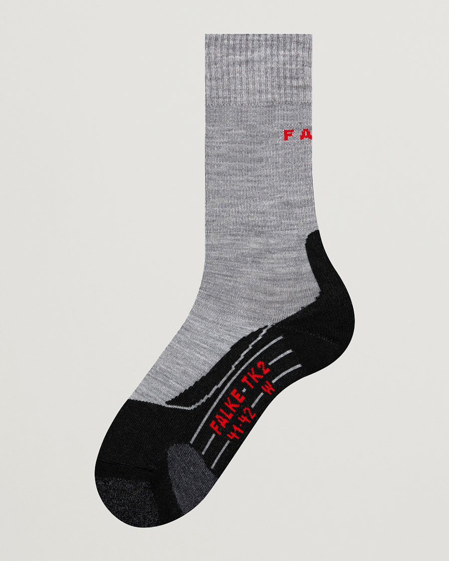 Herren | Unterwäsche | Falke Sport | TK2 Explore Trekking Socks Light Grey