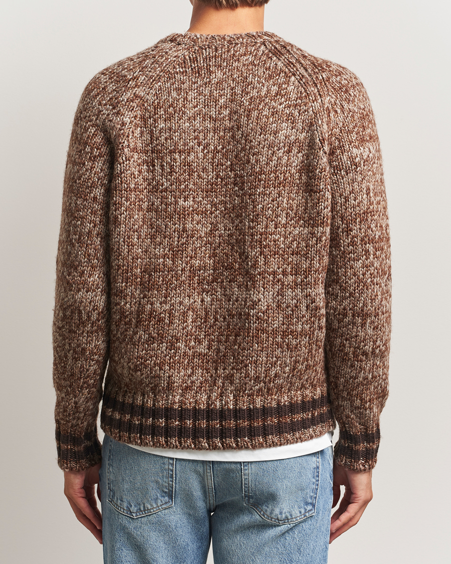 Herren | Pullover | GANT 240 Mulberry Street | Wool Heavy Knitted Sweater Light Brown Melange