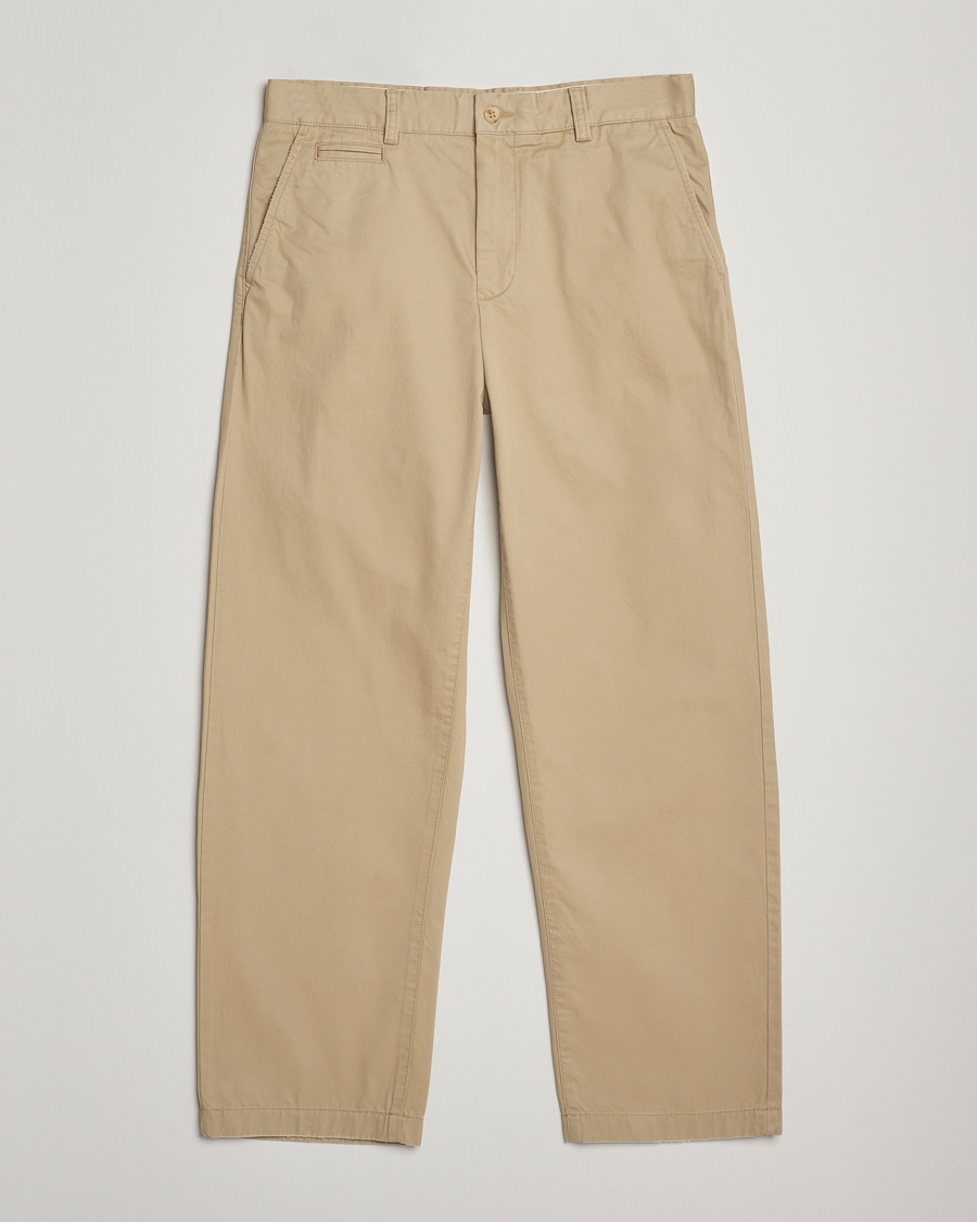 Herren | Hosen | GANT 240 Mulberry Street | Relaxed Fit Cotton Twill Chinos Woody Beige