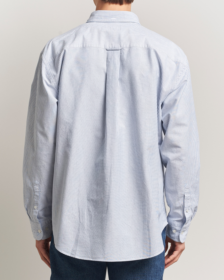 Herren | Hemden | GANT 240 Mulberry Street | Relaxed Fit US Striped Oxford Shirt Blue Water
