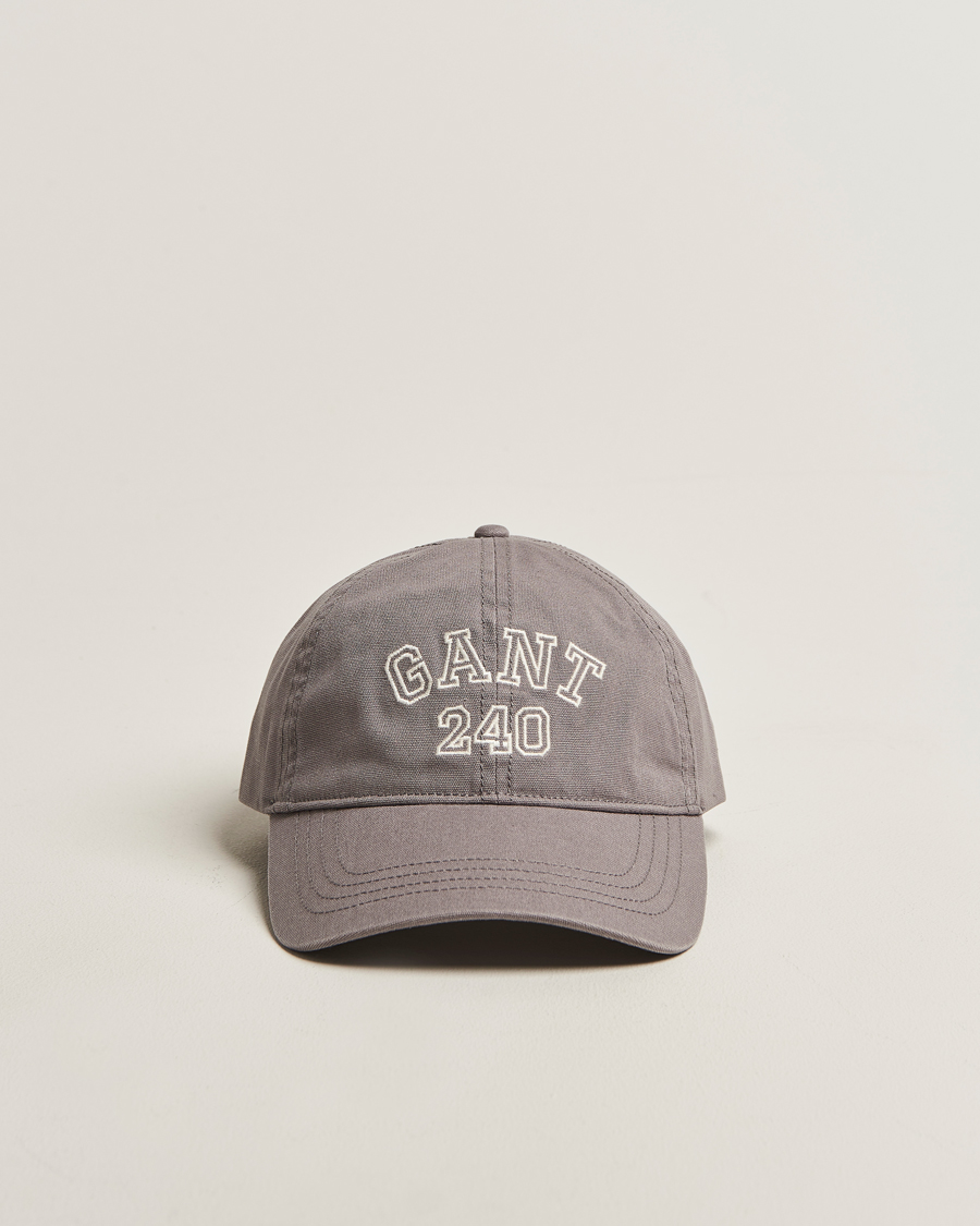 Herren | Hüte & Mützen | GANT 240 Mulberry Street | Washed Canvas Cap Steel Grey