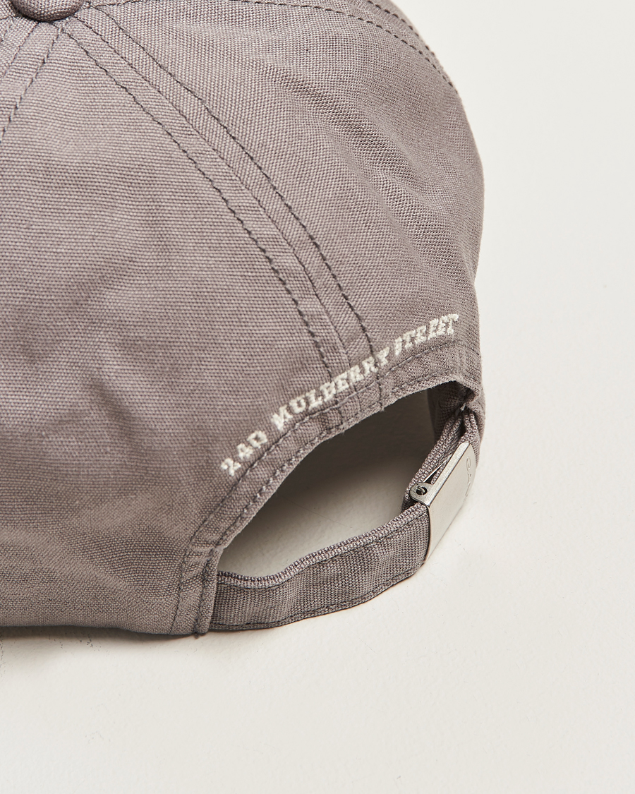Herren | Hüte & Mützen | GANT 240 Mulberry Street | Washed Canvas Cap Steel Grey
