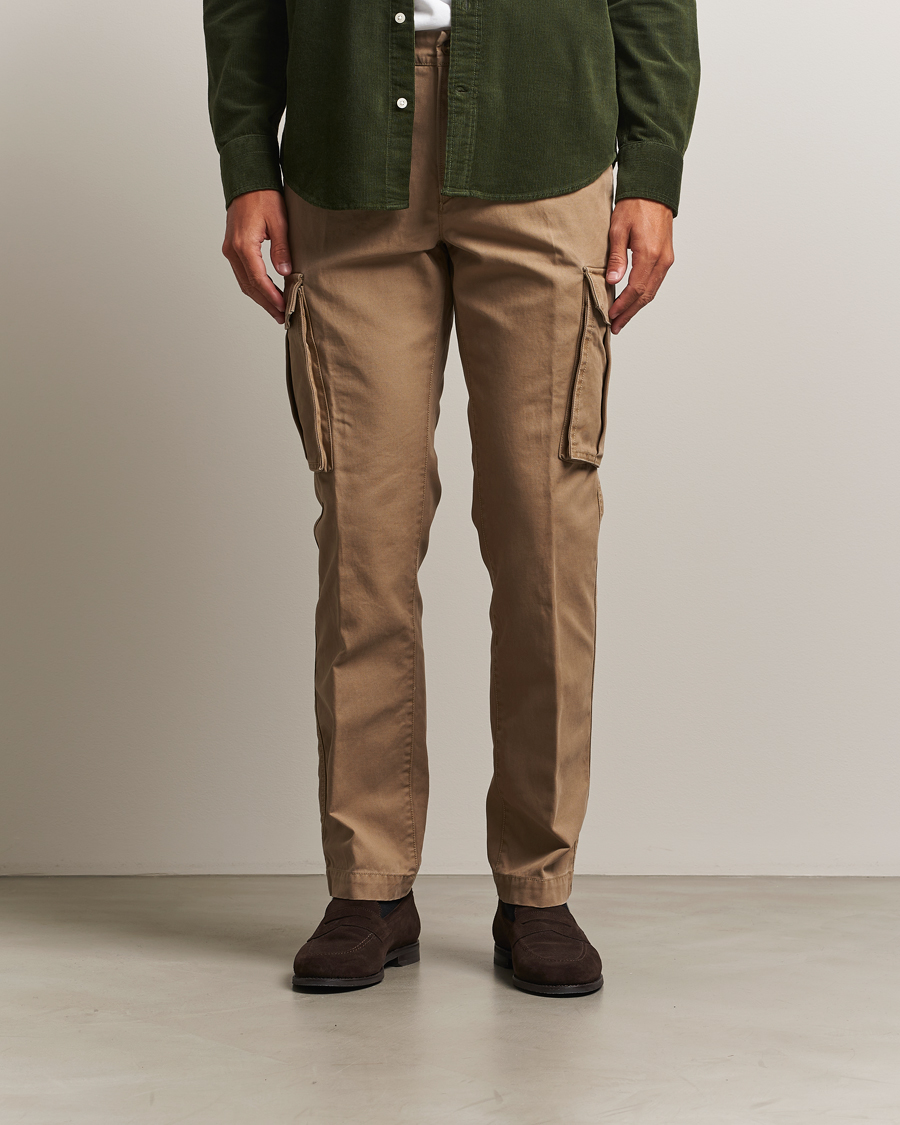 Herren | Hosen | Gant | Regular Fit Cotton Twill Cargo Pants Light Taupe