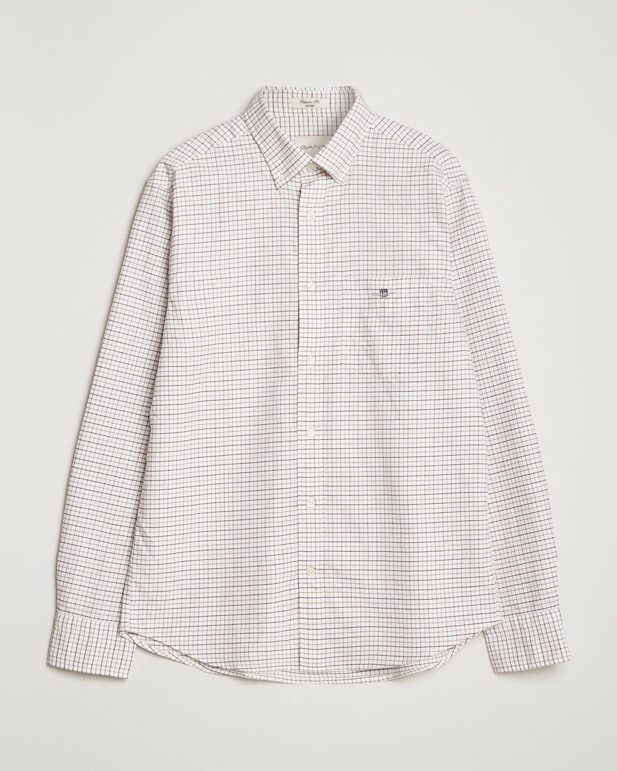 Herren | Hemden | GANT | Regular Fit Classic Checked Oxford Shirt Plumped Red