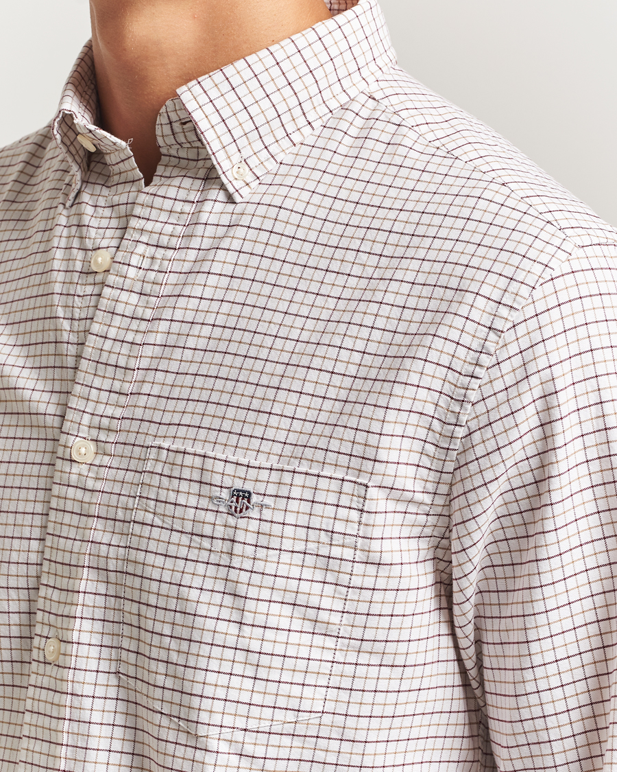 Herren | Hemden | GANT | Regular Fit Classic Checked Oxford Shirt Plumped Red