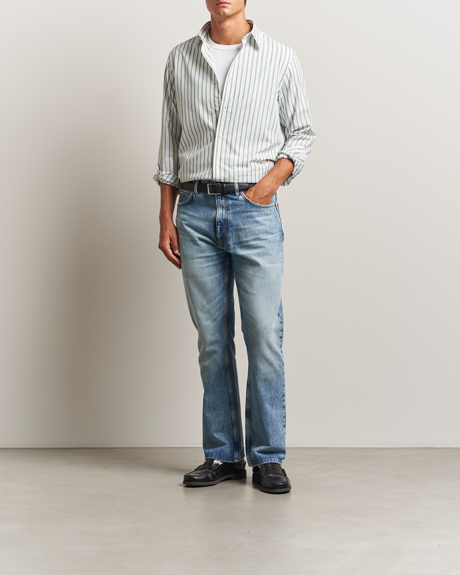 Herren | Hemden | GANT | Regular Fit Poplin Striped Shirt Forest Green