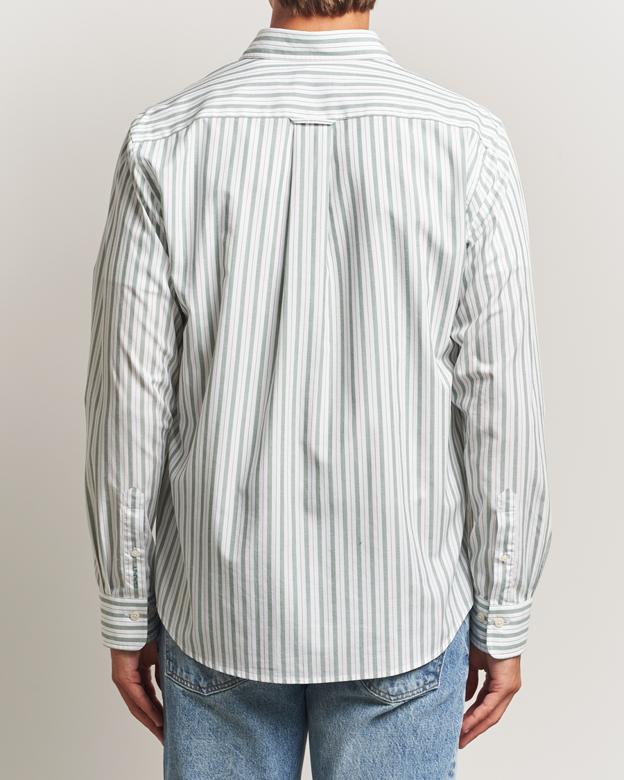 Herren | Hemden | GANT | Regular Fit Poplin Striped Shirt Forest Green