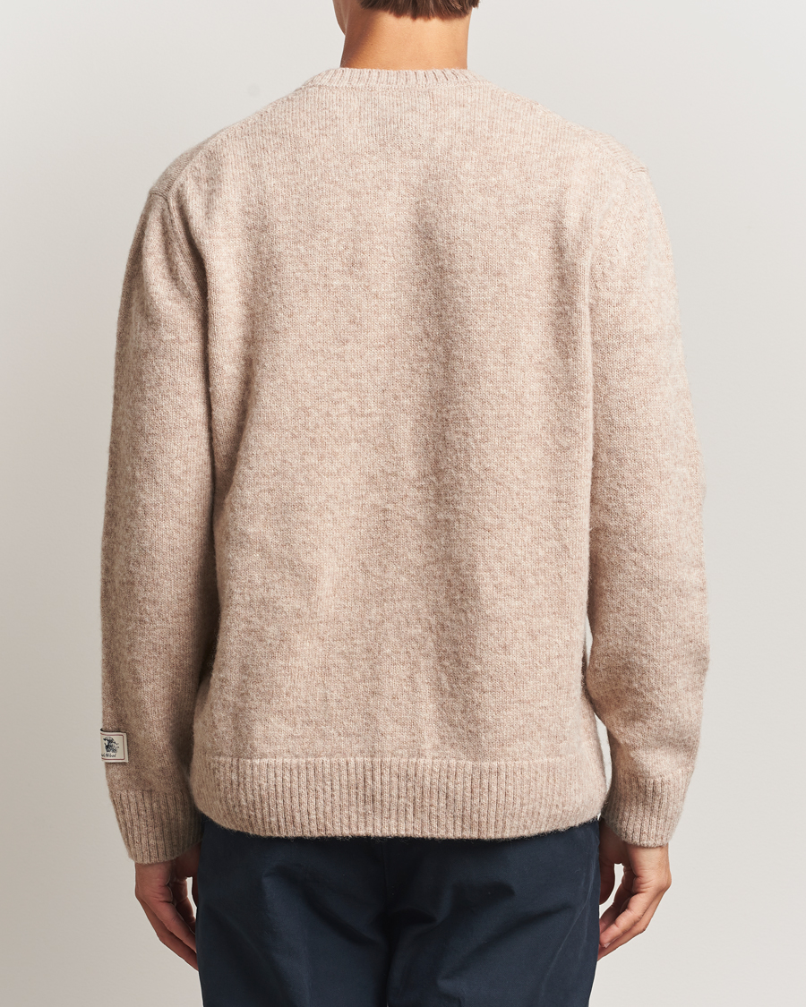 Herren | Pullover | GANT | Scottish Wool Knitted Crew Neck Sweater Khaki Melange
