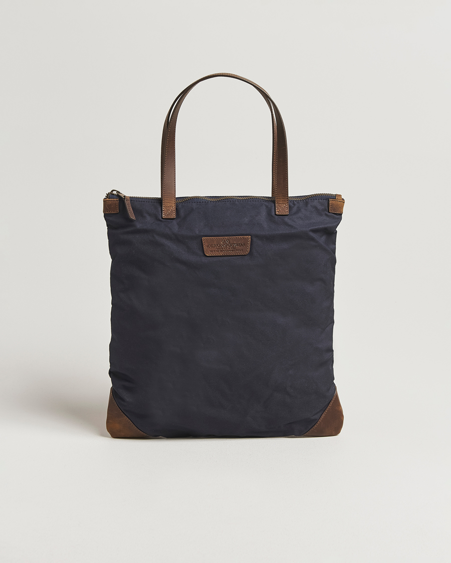 Herren | Taschen | GANT | Waxed Cotton Tote Bag Evening Blue