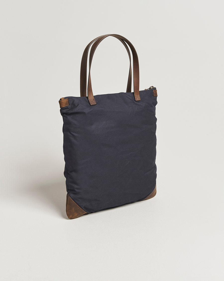 Herren | Taschen | GANT | Waxed Cotton Tote Bag Evening Blue