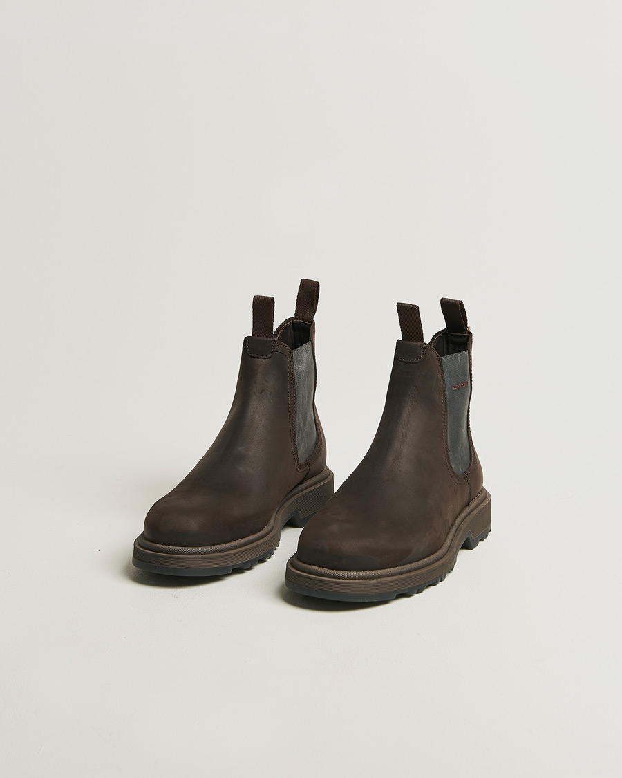 Herren | Boots | GANT | Blisdor Rough Leather Chelsea Boot Dark Brown