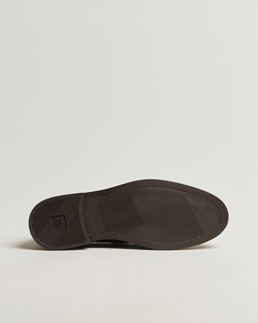 Herren | GANT Lozham Suede Tassle Loafer Dark Brown | GANT | Lozham Suede Tassle Loafer Dark Brown