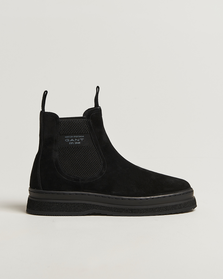 Herren | Boots | GANT | Blistown Shearling Suede Chelsea Boot Black