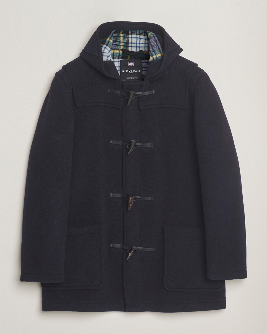 Herren | Jacken | Gloverall | Mid Length Duffle Coat Navy/Dress Gordon