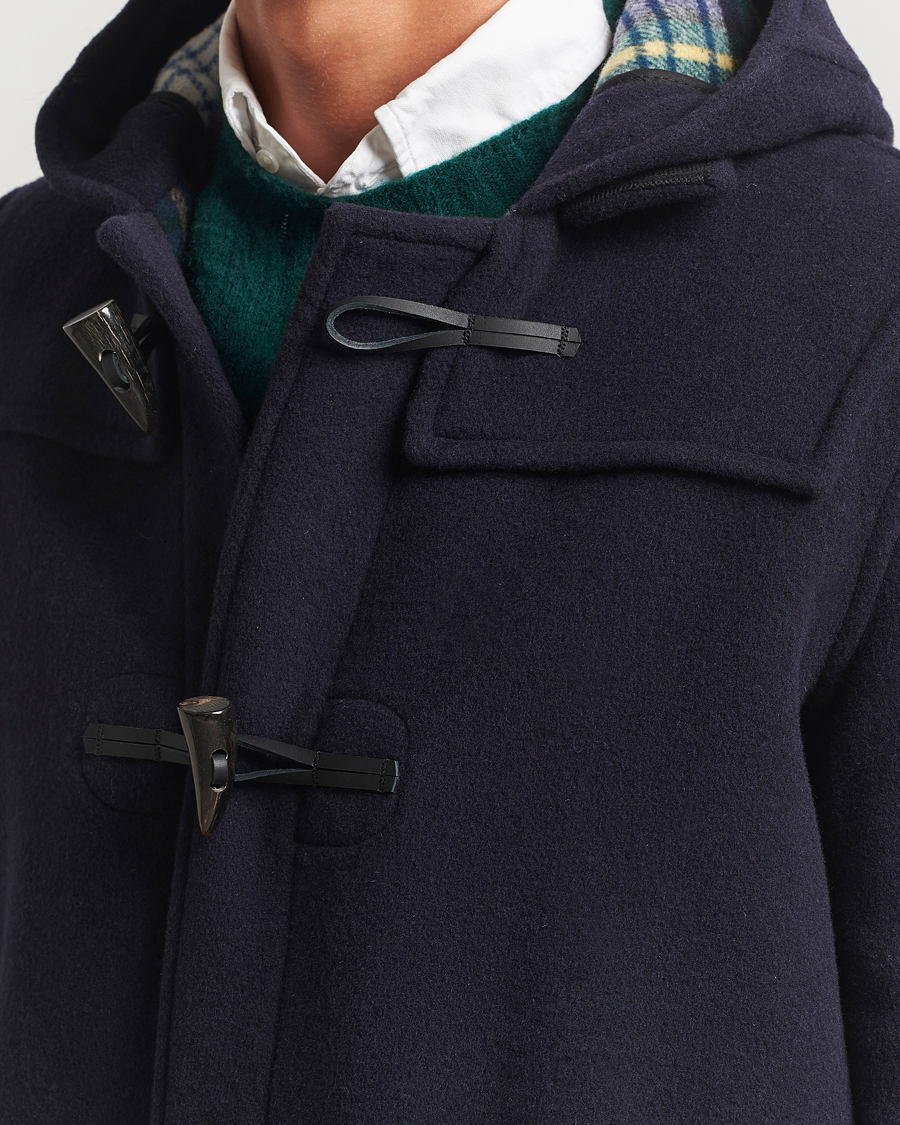 Herren | Jacken | Gloverall | Mid Length Duffle Coat Navy/Dress Gordon