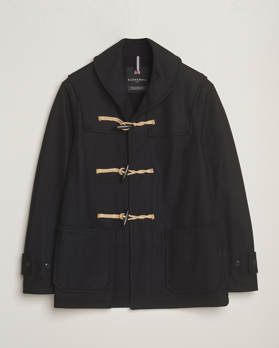 Herren | Jacken | Gloverall | Shawl Collar Duffle Jacket Black