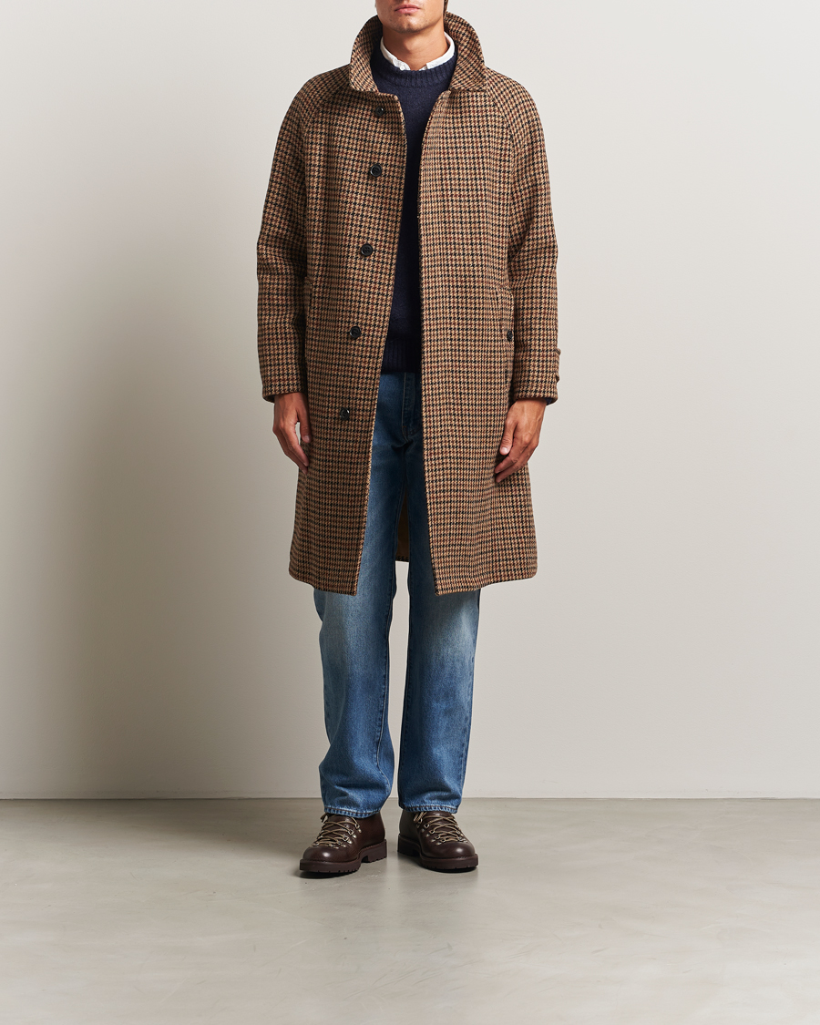 Herren | Jacken | Gloverall | Harris Tweed Mac Coat Brown