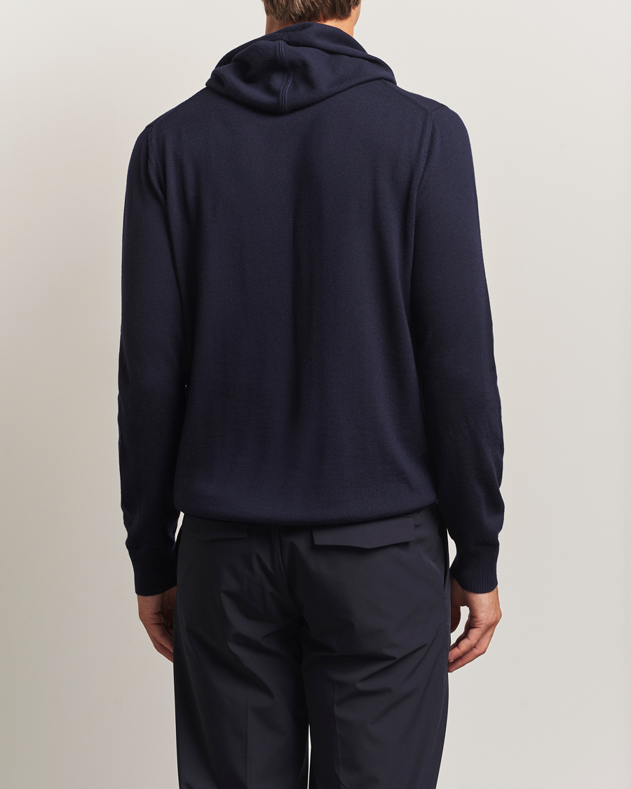 Herren | Pullover | J.Lindeberg | Karl Merino Hoodie Navy