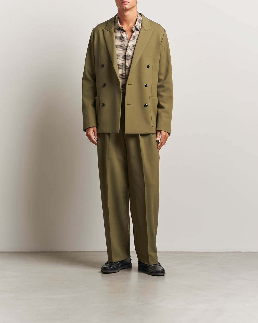 Herren | Hosen | NN07 | Justin Double Pleated Suit Trousers Firene Green