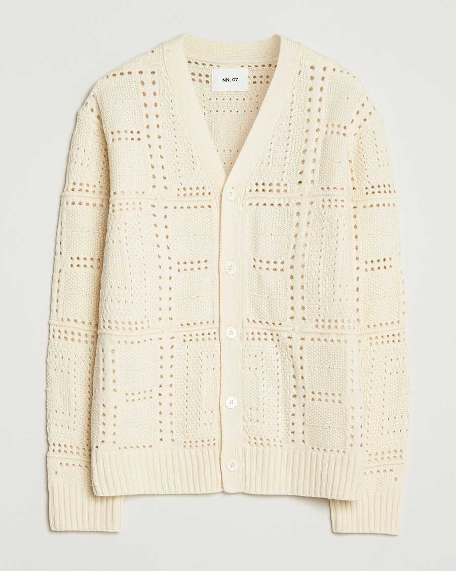 Herren | Pullover | NN07 | Tobias Knitted Cardigan Ivory