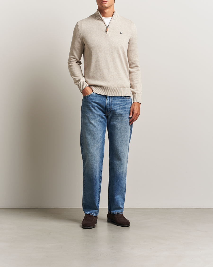 Herren | Pullover | Morris | Darmon Half Zip Beige