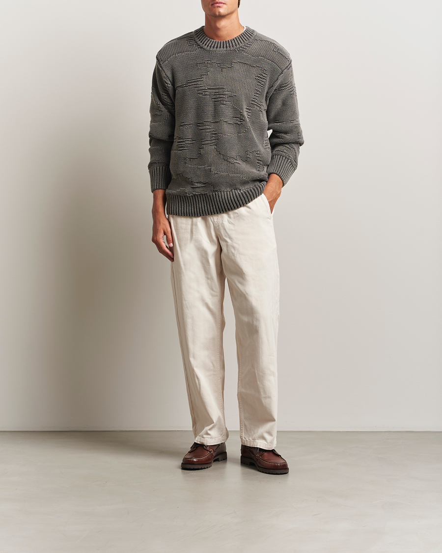 Herren | Pullover | OAS | Pino Cotton Crewneck Dark Brown