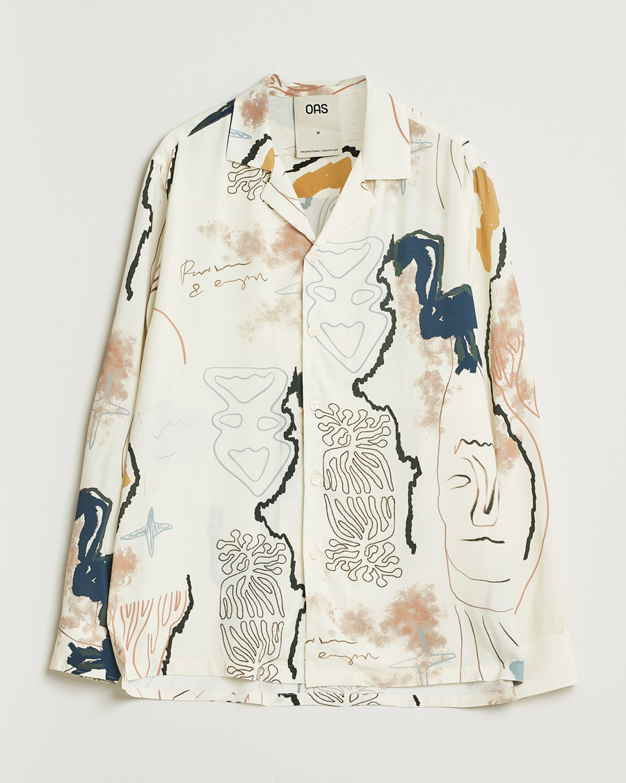 Herren | Hemden | OAS | Brillo Viscose Shirt Beige