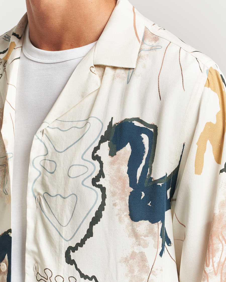 Herren | Hemden | OAS | Brillo Viscose Shirt Beige