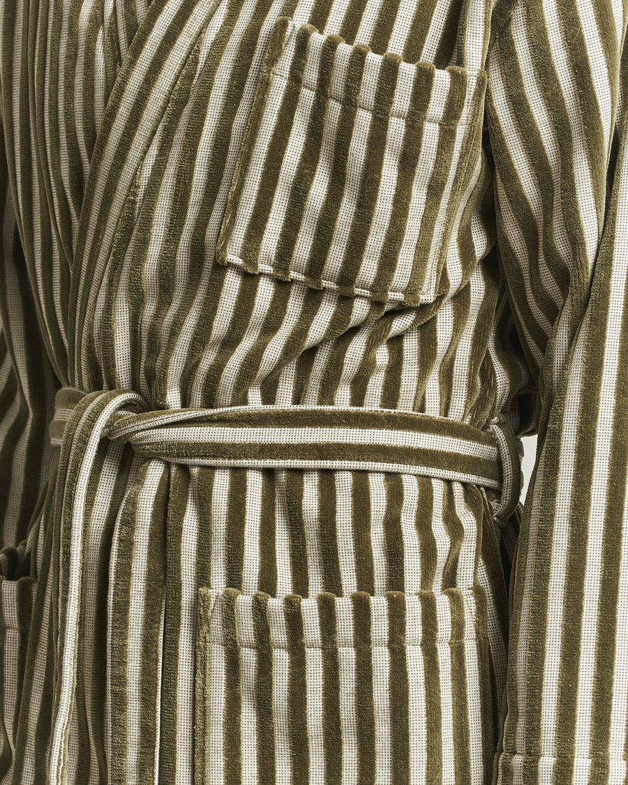 Herren | Schlafanzüge & Bademäntel | OAS | Korto Cotton Robe Green