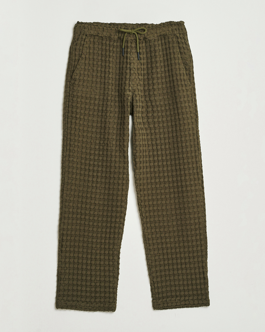 Herren | Hosen | OAS | Turtle Ayora Waffle Pants Dark Green
