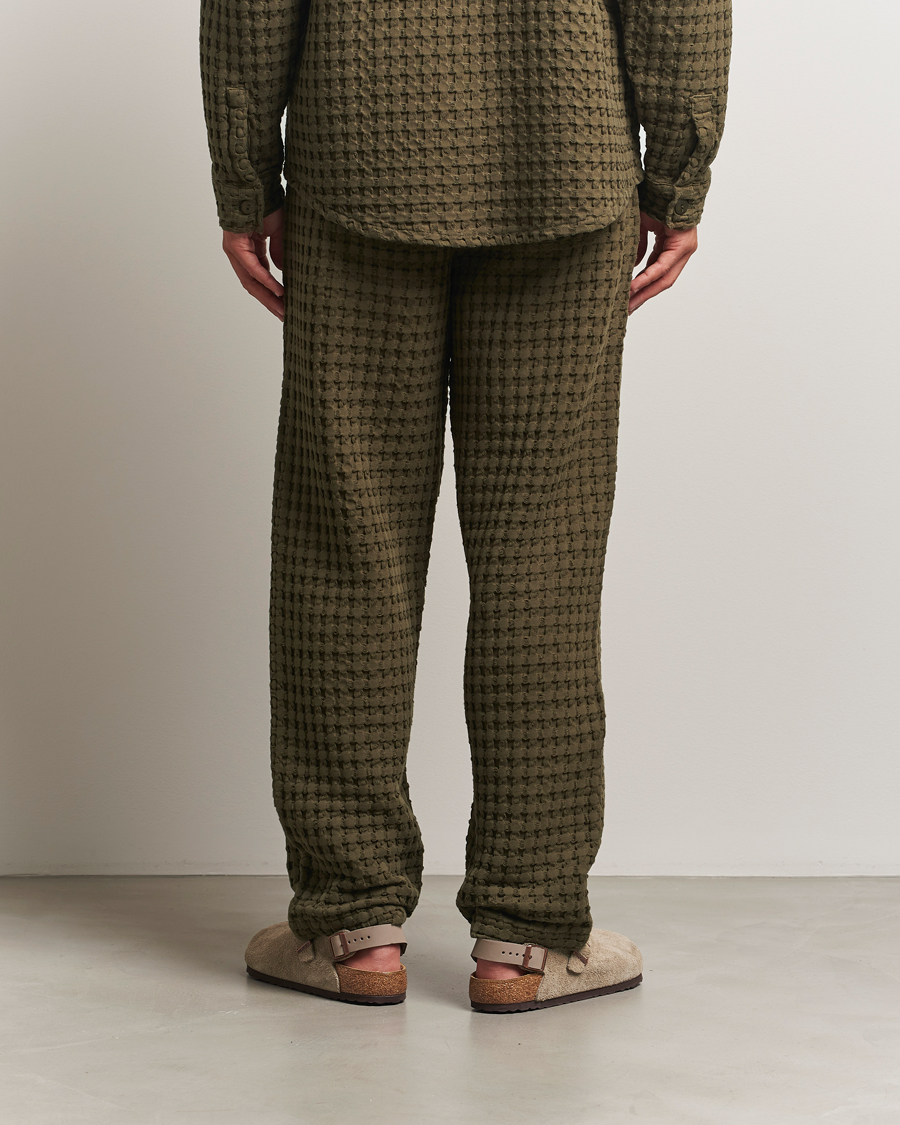 Herren | Hosen | OAS | Turtle Ayora Waffle Pants Dark Green