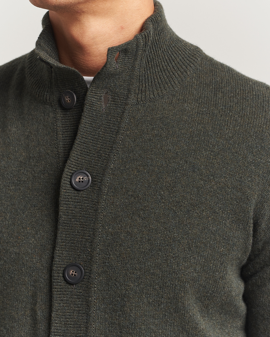 Herren | Pullover | Altea | Shetland Cardigan Dark Green