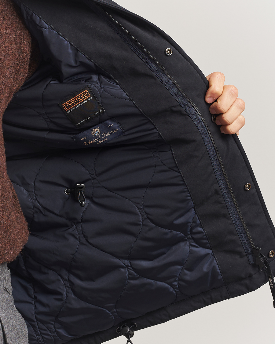 Herren | Jacken | Aspesi | Minifield Cotton Field Jacket Navy