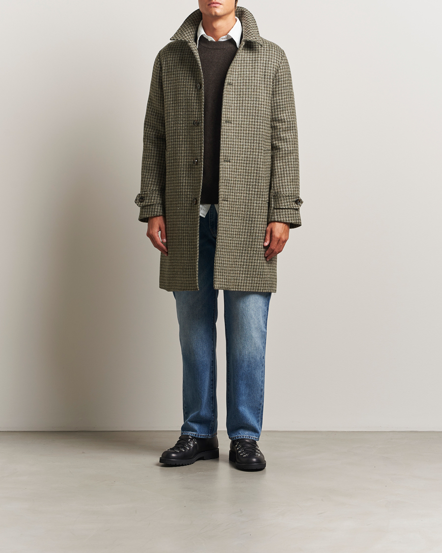 Herren | Jacken | Aspesi | Houndstooth Wool Coat Beige