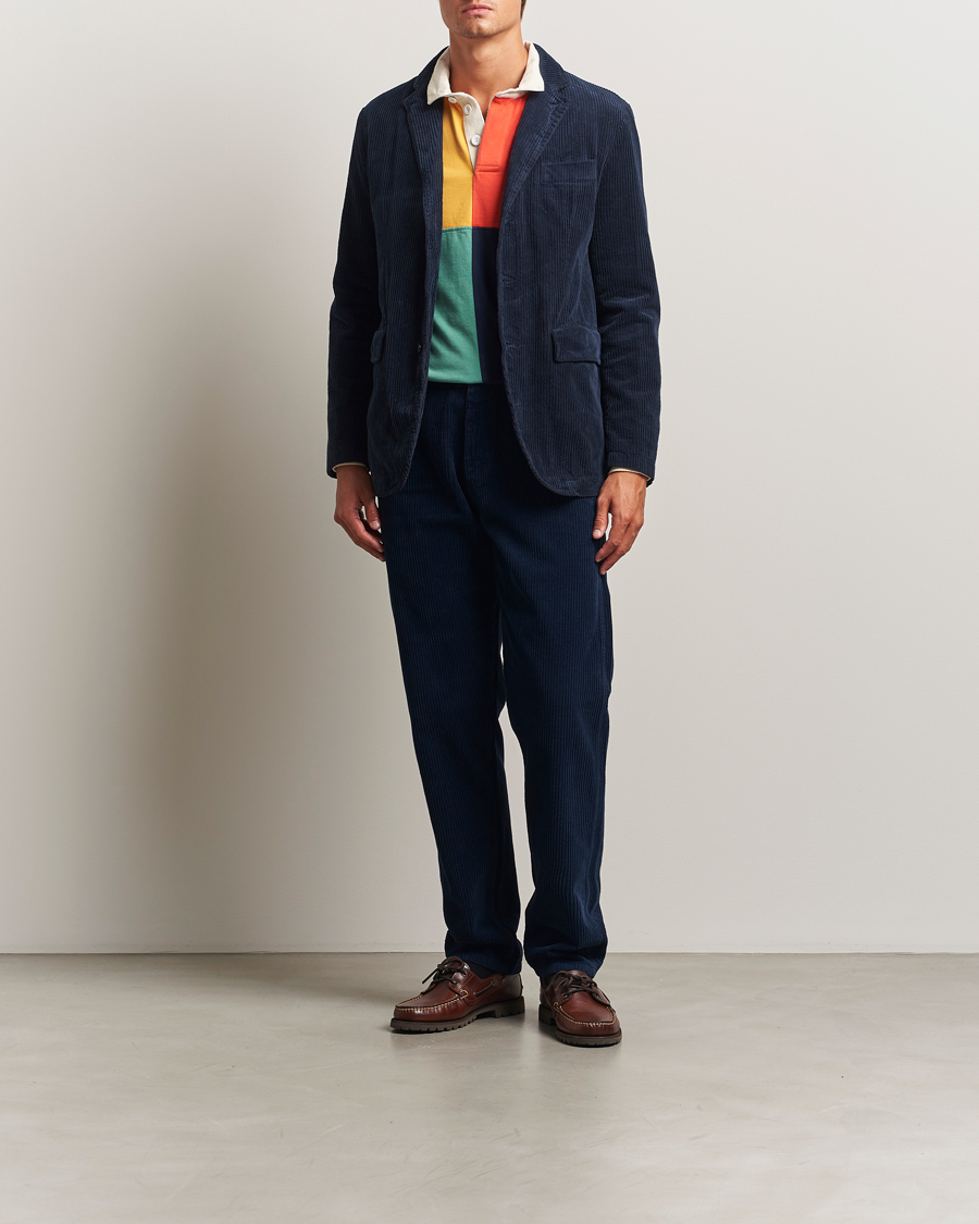 Herren | Sakkos | Aspesi | Corduroy Blazer Navy