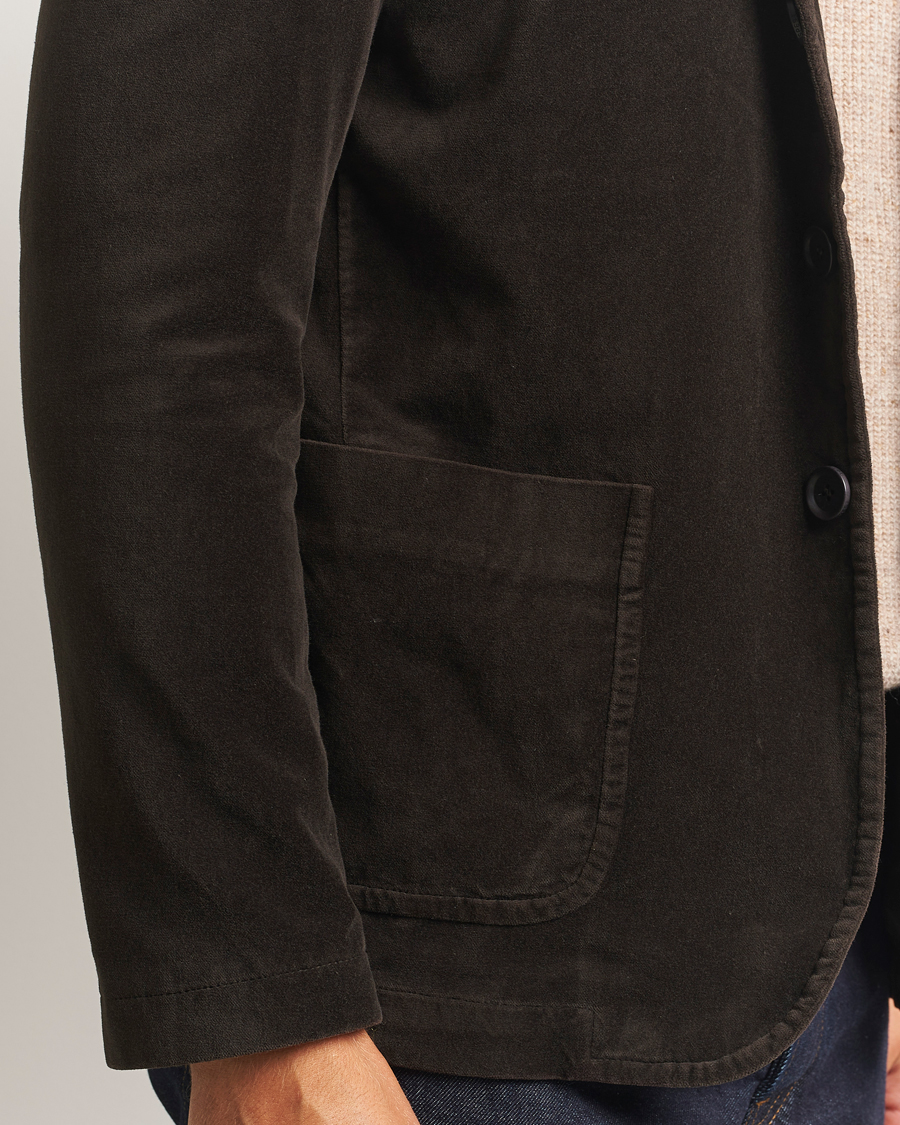 Herren | Sakkos | Aspesi | Soft Velvet Blazer Dark Brown