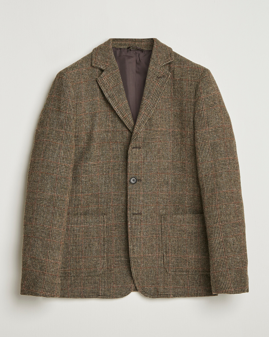 Herren | Sakkos | Aspesi | Harris Tweed Blazer Brown Check