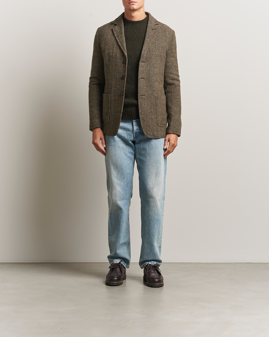 Herren | Sakkos | Aspesi | Harris Tweed Blazer Brown Check