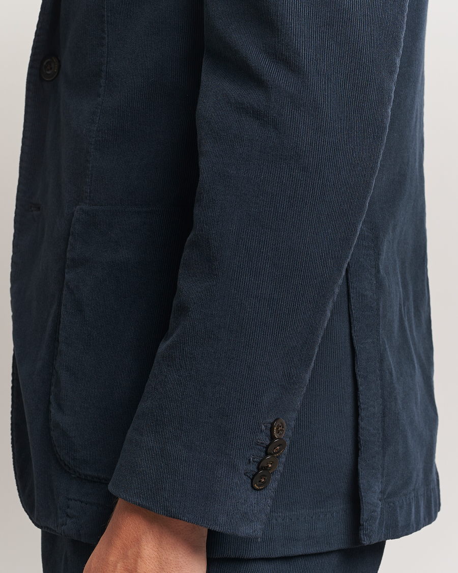 Herren | Anzüge | Boglioli | K Jacket Baby Corduroy Suit Navy