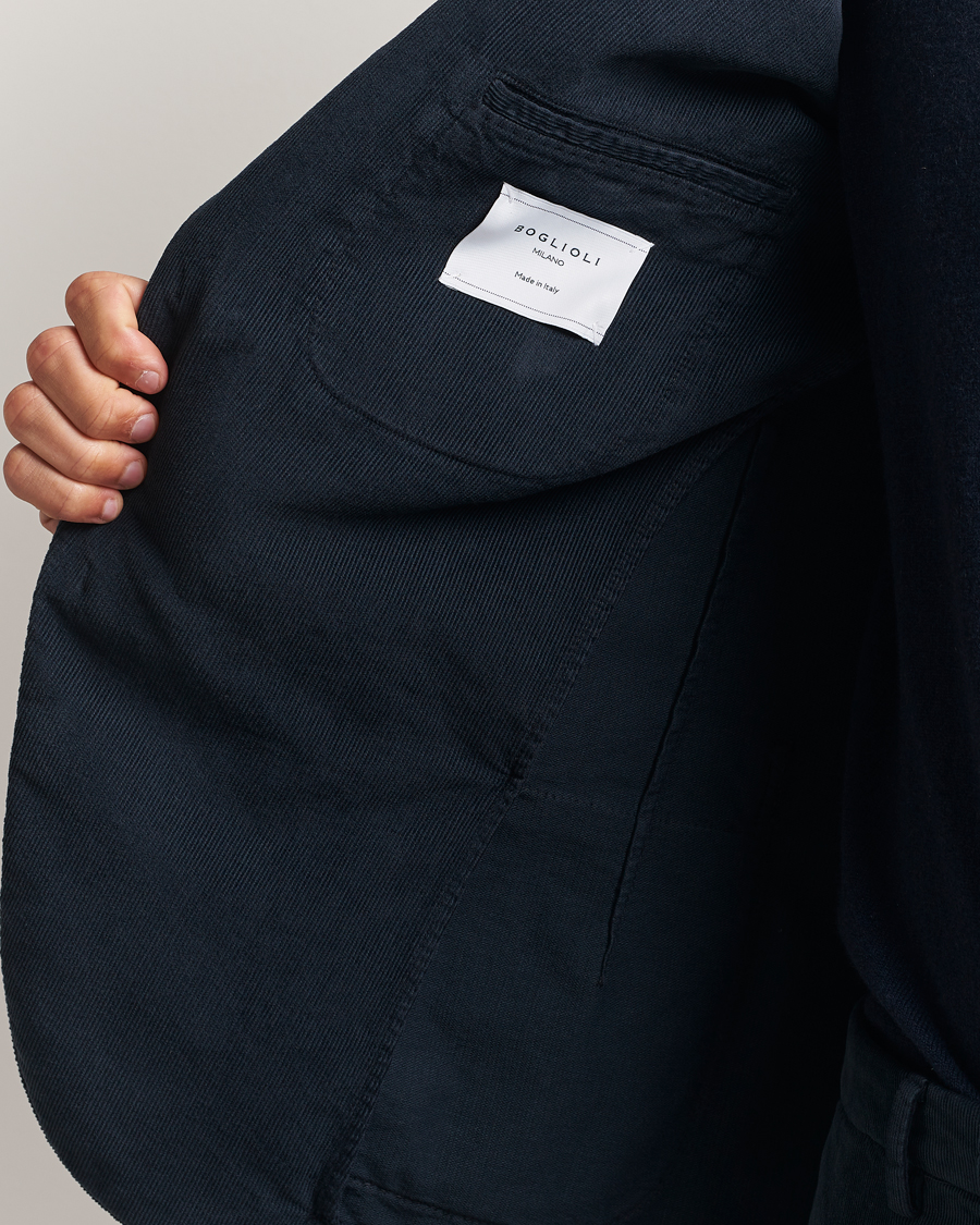 Herren | Anzüge | Boglioli | K Jacket Baby Corduroy Suit Navy