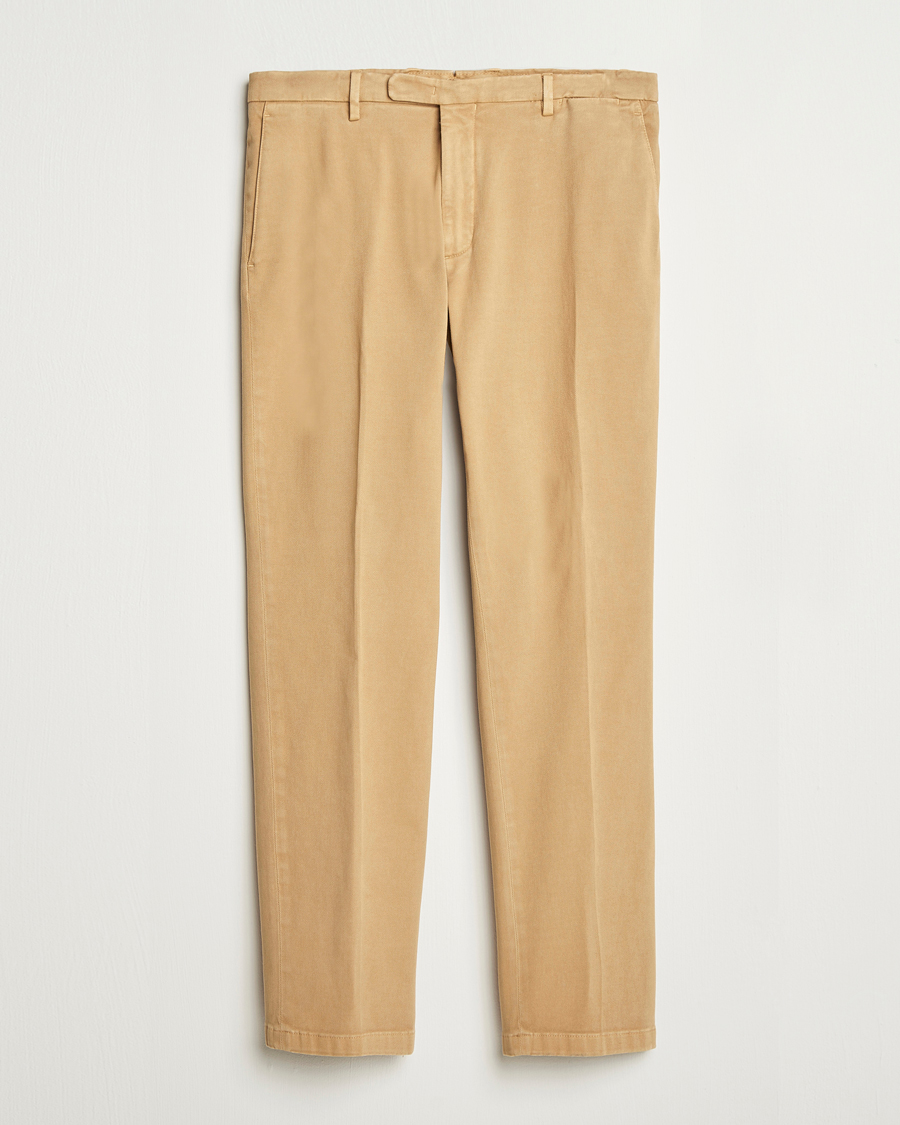 Herren | Hosen | Boglioli | Cotton Twill Trousers Beige