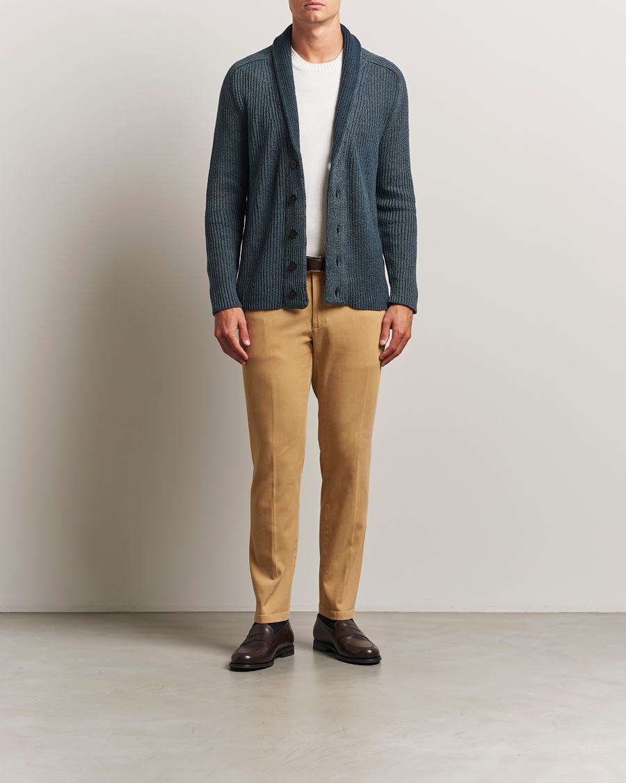 Herren | Hosen | Boglioli | Cotton Twill Trousers Beige