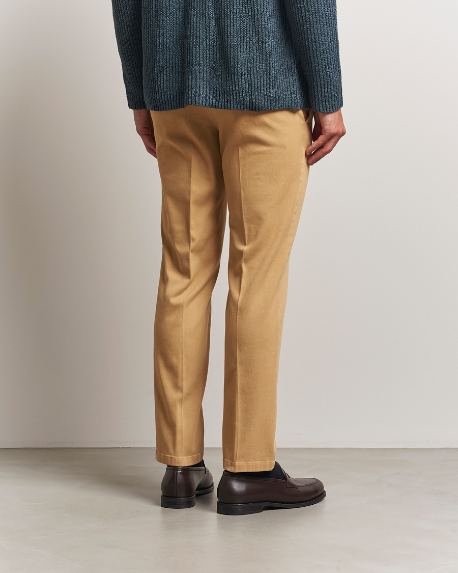 Herren | Hosen | Boglioli | Cotton Twill Trousers Beige