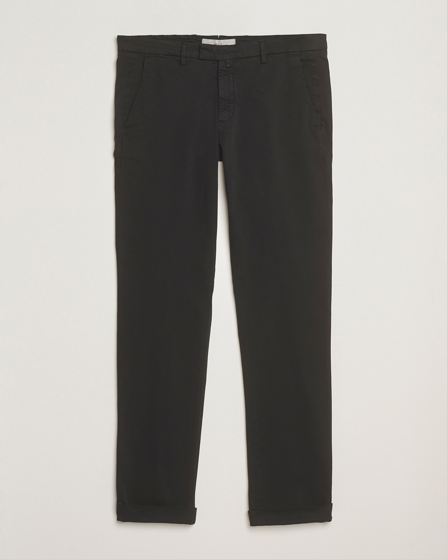 Herren | Hosen | Briglia 1949 | Slim Fit Cotton Stretch Chino Black