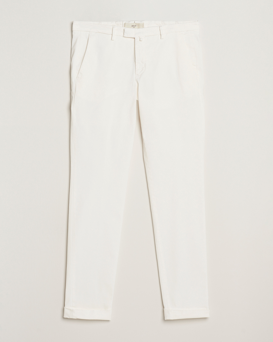 Herren | Hosen | Briglia 1949 | Slim Fit Cotton Stretch Chino Off White